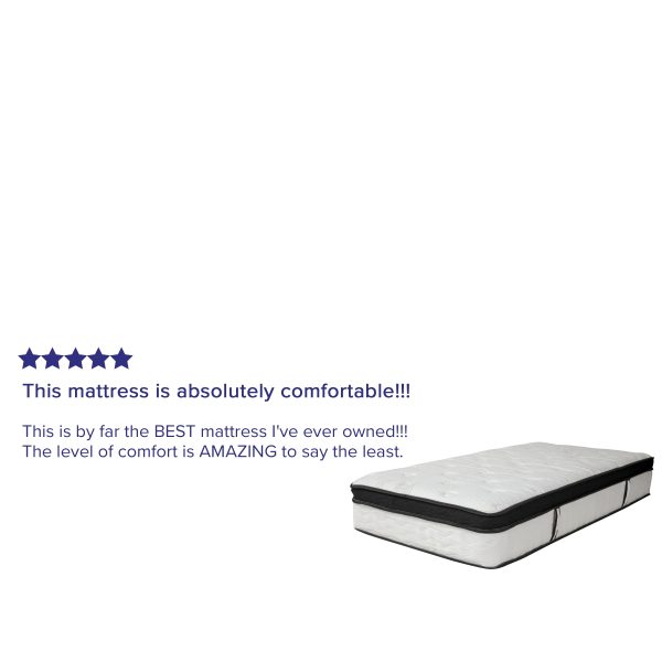 12 Inch CertiPUR-US Certified Memory Foam Pocket Spring Mattress, Mattress in a Box