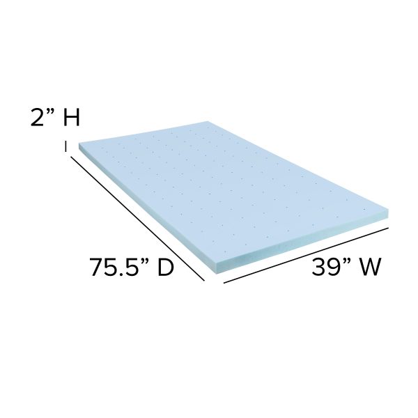 10 Mattress & 2 Gel Memory Foam Topper Bundle Set