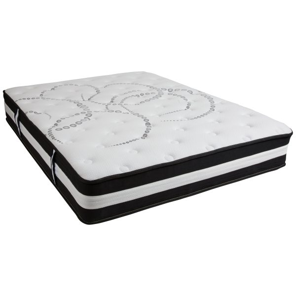 12 Inch CertiPUR-US Certified Hybrid Pocket Spring Mattress, Mattress in a Box - Premium Mattress