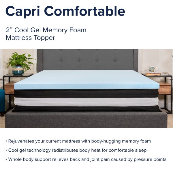 12 Mattress & 2 Gel Memory Foam Topper Bundle Set