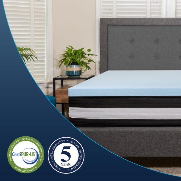 12 Mattress & 2 Gel Memory Foam Topper Bundle Set