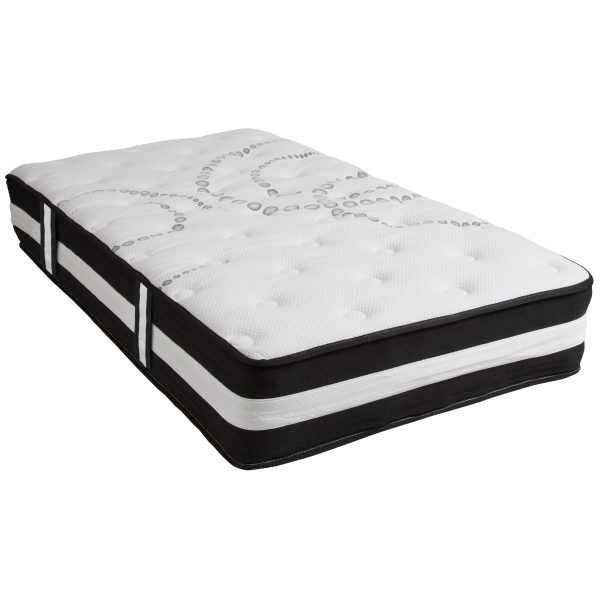 12 Mattress & 2 Gel Memory Foam Topper Bundle Set