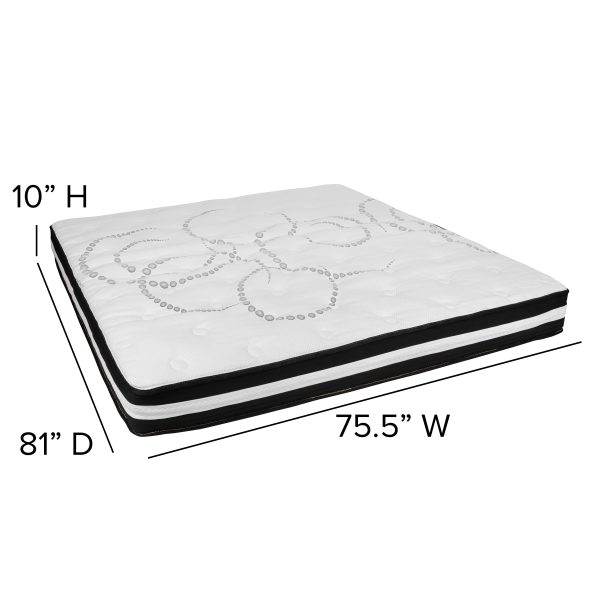 10 Mattress & 2 Gel Memory Foam Topper Bundle Set