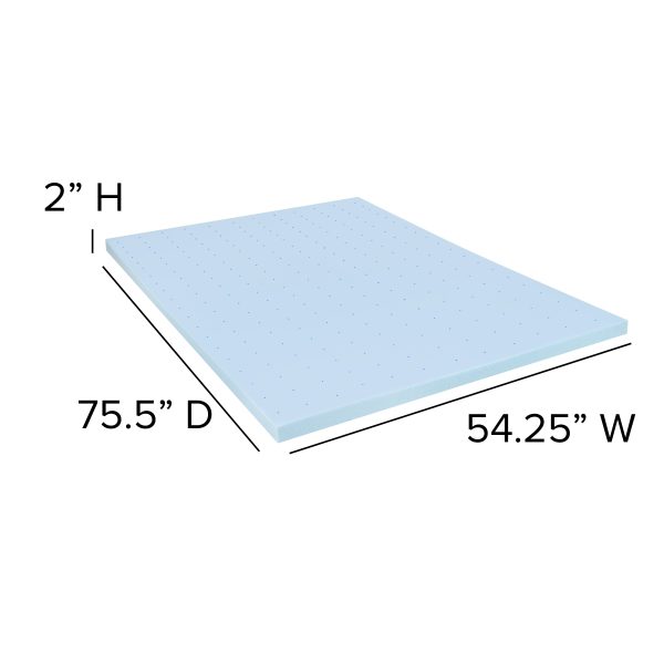 12 Mattress & 2 Gel Memory Foam Topper Bundle Set
