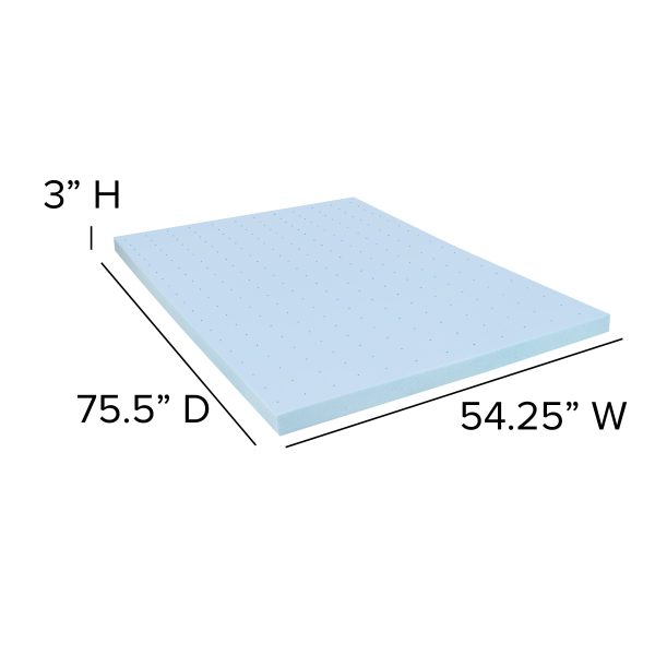 10 Mattress & 3 Gel Memory Foam Topper Bundle Set