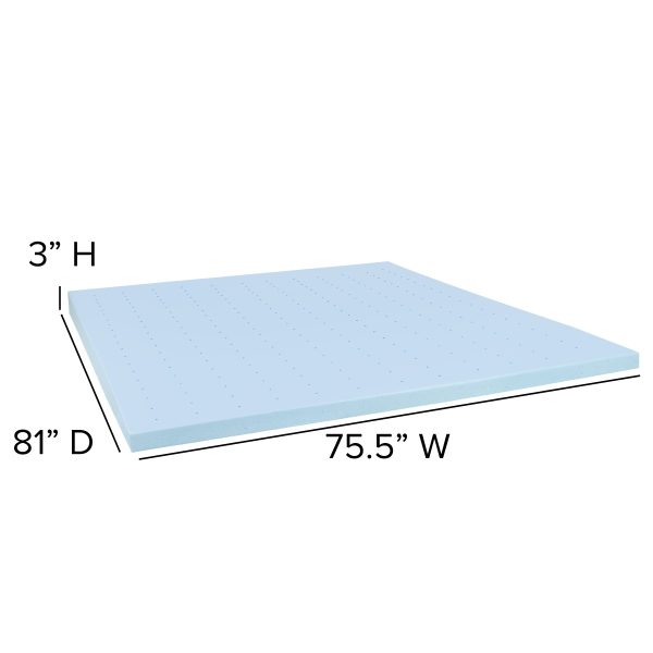 10 Mattress & 3 Gel Memory Foam Topper Bundle Set