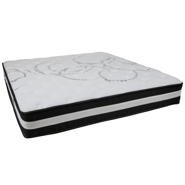 12 Mattress & 2 Gel Memory Foam Topper Bundle Set