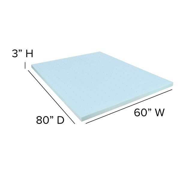 10 Mattress & 3 Gel Memory Foam Topper Bundle Set
