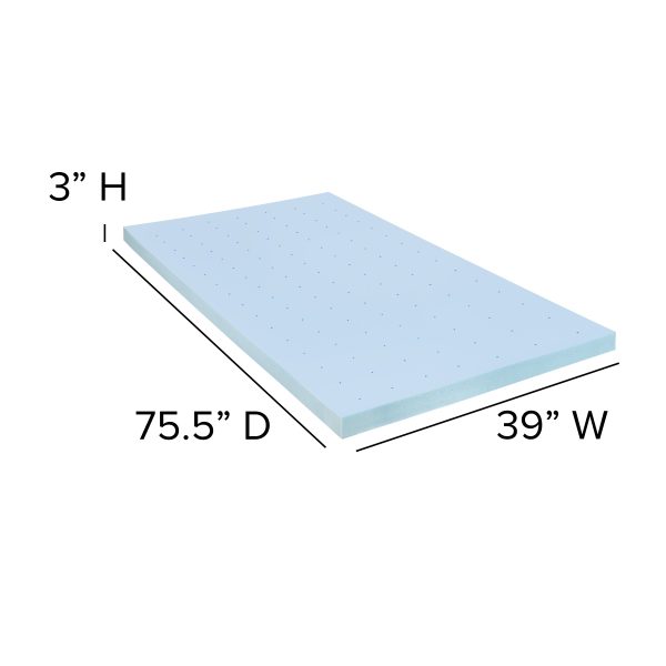 10 Mattress & 3 Gel Memory Foam Topper Bundle Set