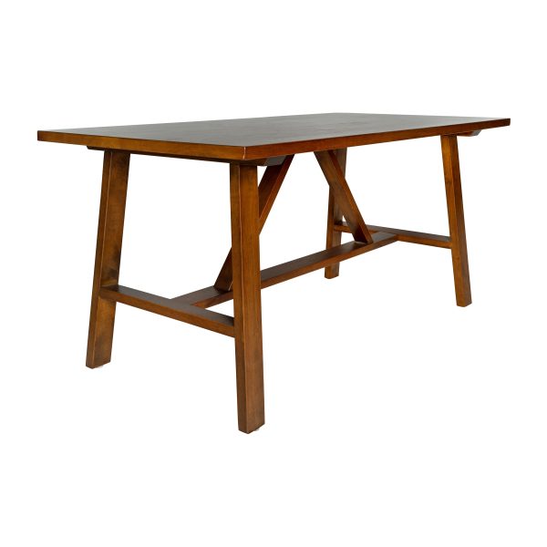 Saul Solid Wood Farmhouse Trestle Coffee Table