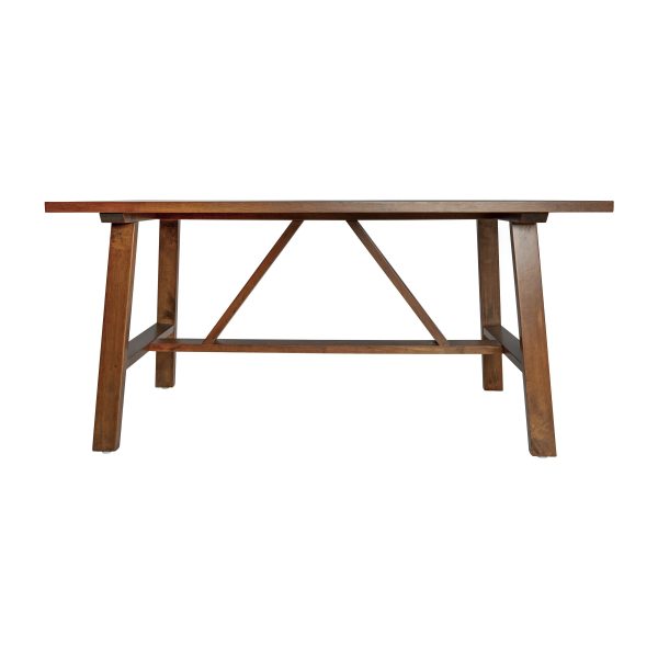 Saul Solid Wood Farmhouse Trestle Coffee Table