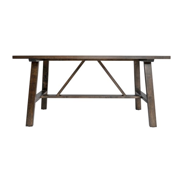 Saul Solid Wood Farmhouse Trestle Coffee Table