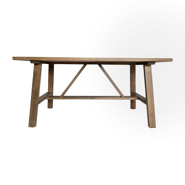 Saul Solid Wood Farmhouse Trestle Coffee Table