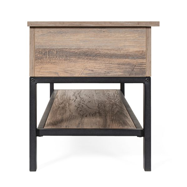 Marella Farmhouse Entryway Bench with Hinged Lift Top Seat