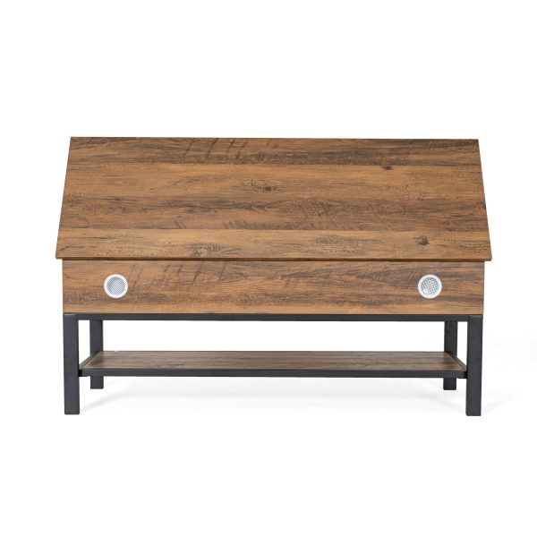 Marella Farmhouse Entryway Bench with Hinged Lift Top Seat