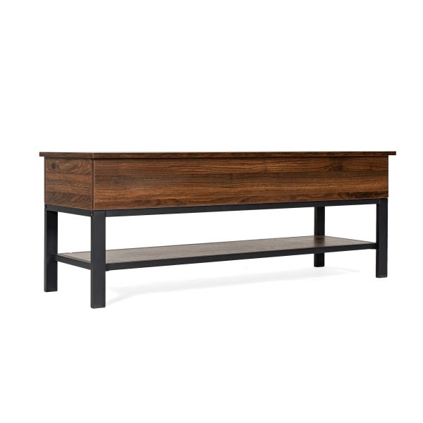 Marella Farmhouse Entryway Bench with Hinged Lift Top Seat