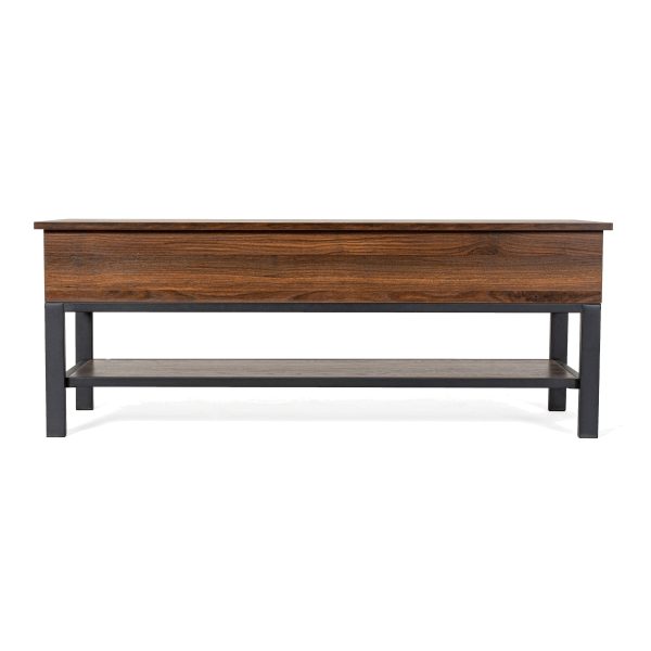 Marella Farmhouse Entryway Bench with Hinged Lift Top Seat